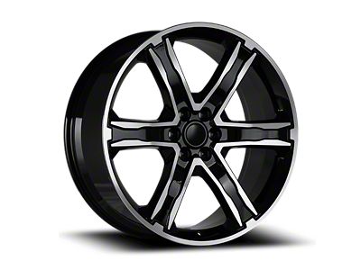 OE Concept Ford Stealth Edition Replica Gloss Black Machined 6-Lug Wheel; 22x9.5; 44mm Offset (15-20 F-150)