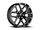 OE Concept GMC Snowflake Replica Gloss Black 6-Lug Wheel; 24x10; 24mm Offset (15-20 Tahoe)