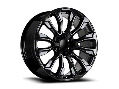 OE Concept Sierra AT4 Replica Gloss Black 6-Lug Wheel; 24x10; 31mm Offset (99-06 Silverado 1500)