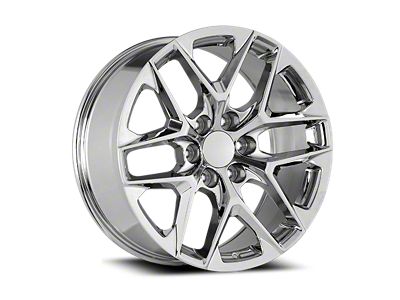 OE Concept GMC Snowflake Replica Chrome 6-Lug Wheel; 24x10; 24mm Offset (23-26 Canyon)