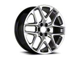 OE Concept GMC Snowflake Replica Hyper Silver 6-Lug Wheel; 20x9; 28mm Offset (23-26 Canyon)