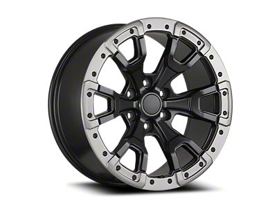 OE Concept Bronco Raptor Replica Satin Black with Gray Ring 6-Lug Wheel; 20x9; 20mm Offset (24-26 Ranger)