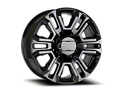 OE Concept GMC Sierra HD Denali Replica Gloss Black 8-Lug Wheel; 20x8.5; 47mm Offset (20-26 Sierra 3500 HD SRW)
