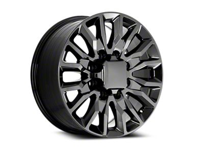 OE Concept Yukon Denali Replica Gloss Black 8-Lug Wheel; 20x8.5; 44mm Offset (20-26 Sierra 3500 HD SRW)