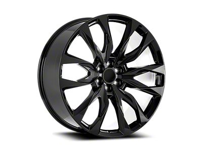 OE Concept Escalade Replica Gloss Black 6-Lug Wheel; 22x9; 28mm Offset (19-26 Silverado 1500)
