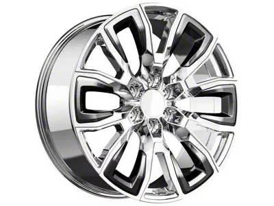 OE Revolution G-37 Nano Chrome and Black Inserts 6-Lug Wheel; 22x9; 31mm Offset (19-25 RAM 1500)