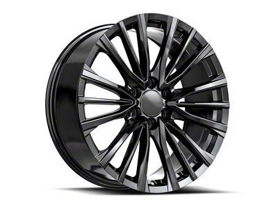 OE Revolution CAD-36 Gloss Black 6-Lug Wheel; 22x9; 31mm Offset (14-18 Sierra 1500)