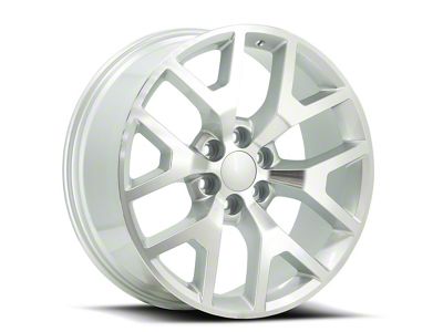 OE Revolution G-04 Silver and Machined 6-Lug Wheel; 26x10; 31mm Offset (99-06 Sierra 1500)