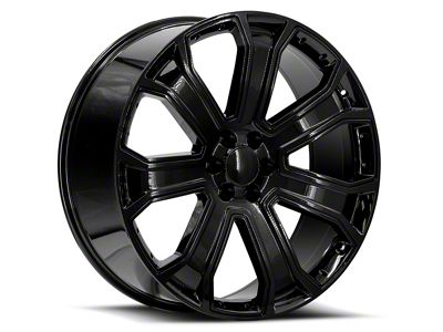 OE Revolution G-06 Gloss Black 6-Lug Wheel; 26x10; 31mm Offset (19-25 Sierra 1500)