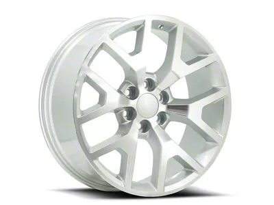 OE Revolution G-04 Silver and Machined 6-Lug Wheel; 30x10; 31mm Offset (99-06 Silverado 1500)
