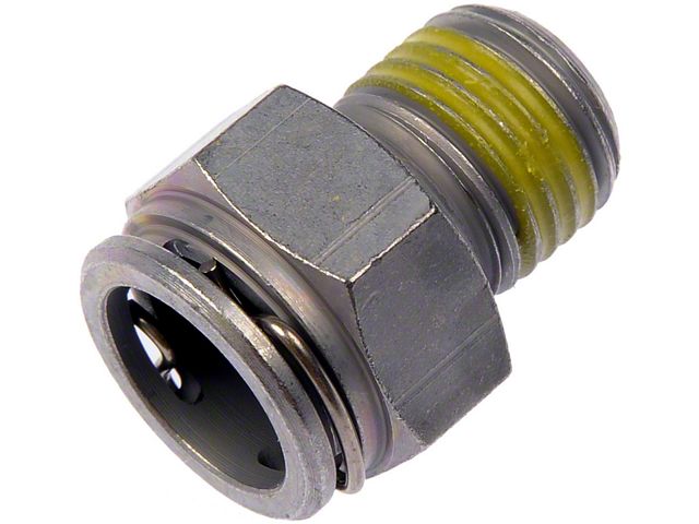 Automatic Transmission Oil Cooler Line Connector; 3/8 Tube x 1/4-18-Inch Thread (99-08 Sierra 1500)