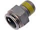 Automatic Transmission Oil Cooler Line Connector; 3/8 Tube x 1/4-18-Inch Thread (99-08 Sierra 1500)