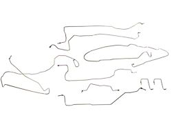 Brake Line Kit; Stainless Steel (03-06 4WD Silverado 1500 Extended Cab w/ 6.50-Foot Standard Box & Rear Disc Brakes)