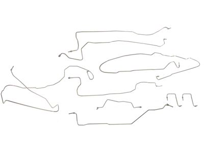 Brake Line Kit; Stainless Steel (03-06 4WD Silverado 1500 Extended Cab w/ 6.50-Foot Standard Box & Rear Disc Brakes)