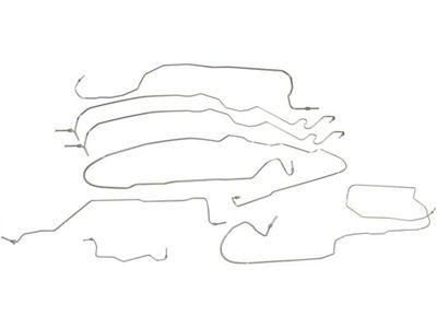 Brake Line Kit; Stainless Steel (99-02 4WD Silverado 1500 Extended Cab w/ 6.50-Foot Standard Box)