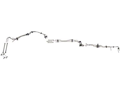 Front Fuel Line Kit; Stainless Steel (99-03 Silverado 1500 Extended Cab)
