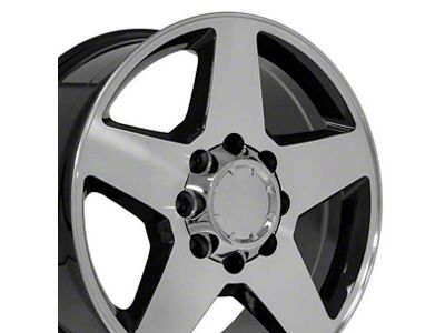 CV91A Machined 8-Lug Wheel; 20x8.5; 12mm Offset (01-06 Sierra 2500 HD)