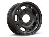 CV82 Satin Black 8-Lug Wheel; 16x6.5; 28mm Offset (01-06 Silverado 2500 HD)