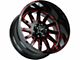 Off-Road Monster M17 Gloss Black Candy Red Milled 8-Lug Wheel; 20x10; -19mm Offset (03-09 RAM 2500)