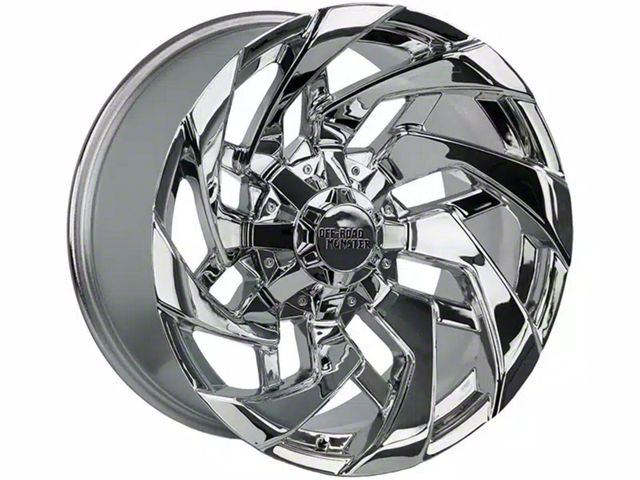 Off-Road Monster M24 Chrome 8-Lug Wheel; 20x10; -19mm Offset (11-16 F-250 Super Duty)