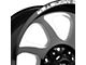 Off Road Monster M22 Gloss Black Milled 6-Lug Wheel; 22x12; -44mm Offset (14-18 Silverado 1500)