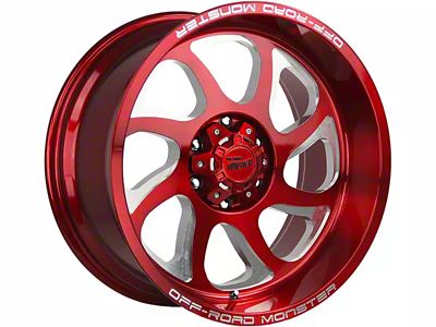 Off-Road Monster M22 Candy Red 6-Lug Wheel; 20x10; -19mm Offset (15-20 Tahoe)