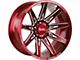 Off-Road Monster M25 Candy Red Milled 6-Lug Wheel; 20x10; -19mm Offset (15-20 Tahoe)