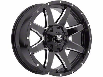 Off-Road Monster M08 Gloss Black Milled 6-Lug Wheel; 20x9; 0mm Offset (21-25 F-150)