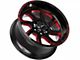 Off-Road Monster M22 Gloss Black Candy Red Milled 6-Lug Wheel; 20x10; -19mm Offset (19-24 RAM 1500)