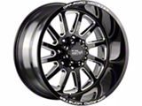 Off-Road Monster M17 Gloss Black Milled 6-Lug Wheel; 17x9; 0mm Offset (19-23 Ranger)