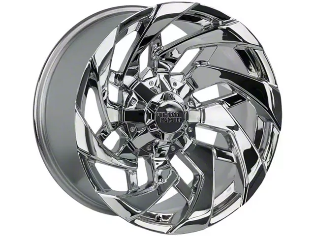 Off-Road Monster M24 Chrome 8-Lug Wheel; 20x10; -19mm Offset (07-10 Sierra 3500 HD SRW)