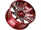 Off-Road Monster M25 Candy Red Milled 6-Lug Wheel; 20x10; -19mm Offset (19-24 Silverado 1500)