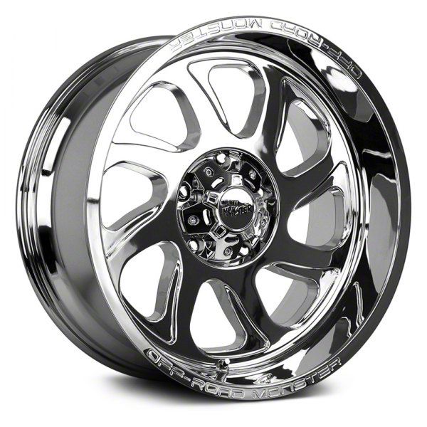Off Road Monster Silverado 2500 M22 Chrome 8-Lug Wheel; 22x12; -44mm ...