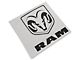 RAM Licensed by RedRock Large RAM Head with Logo; Matte Black (02-18 RAM 1500)