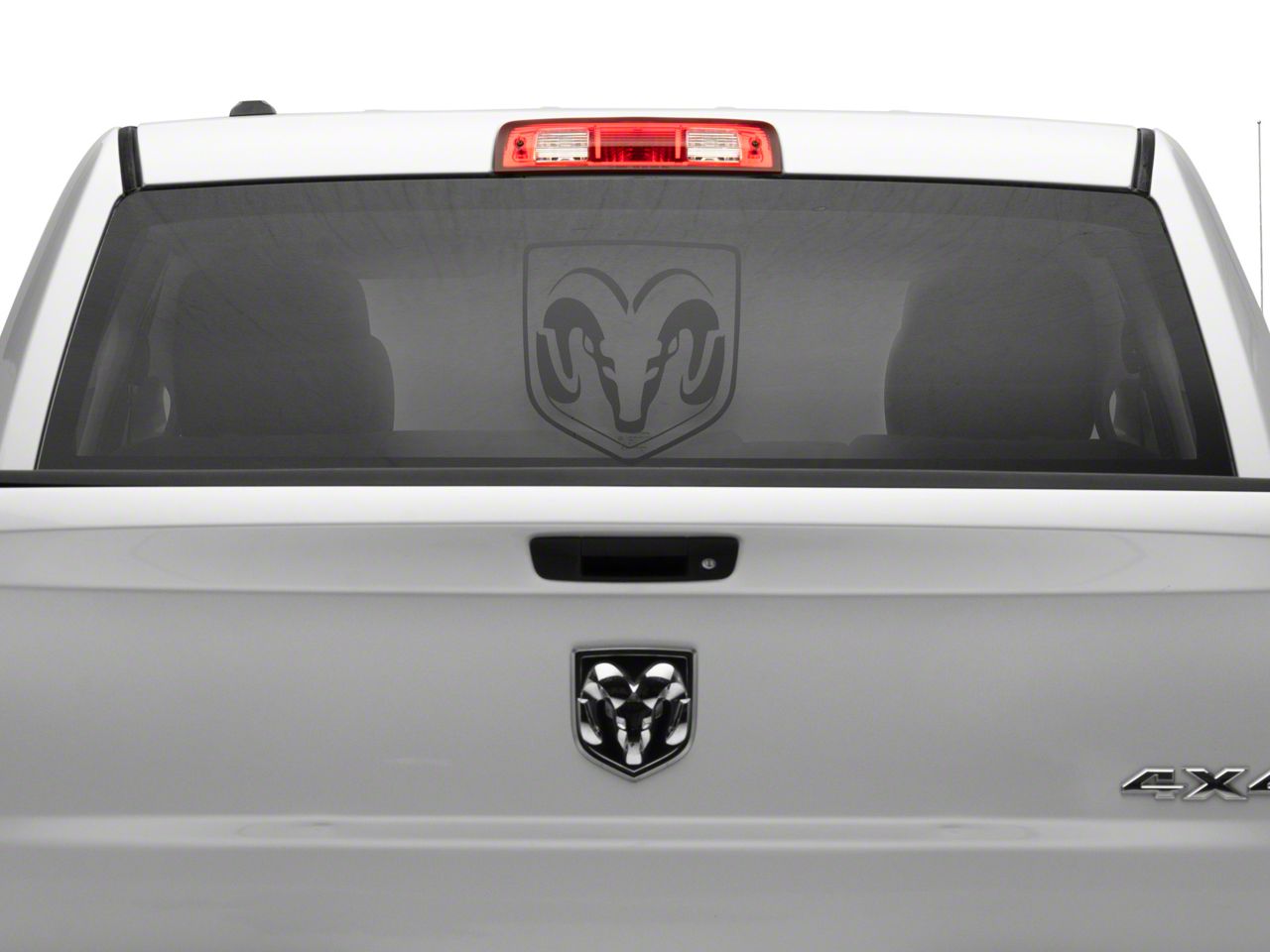 thumbnail image 2 of Gloss Black Ram Head Tailgate Emblem For 2009-2018 RAM 1500 2500 3500 – OEM Style 2 of 3