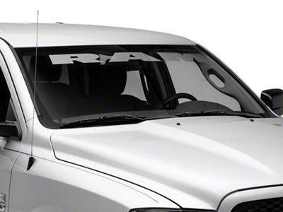 RAM Licensed by RedRock RAM Windshield Banner; Frosted (02-18 RAM 1500)