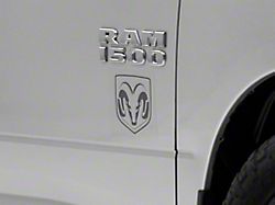 RAM Officially Licensed Small RAM Head Logo; Frosted (02-18 RAM 1500)