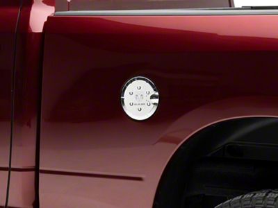 RAM Licensed by RedRock Fuel Tank Door Cover; Chrome (10-18 RAM 2500)