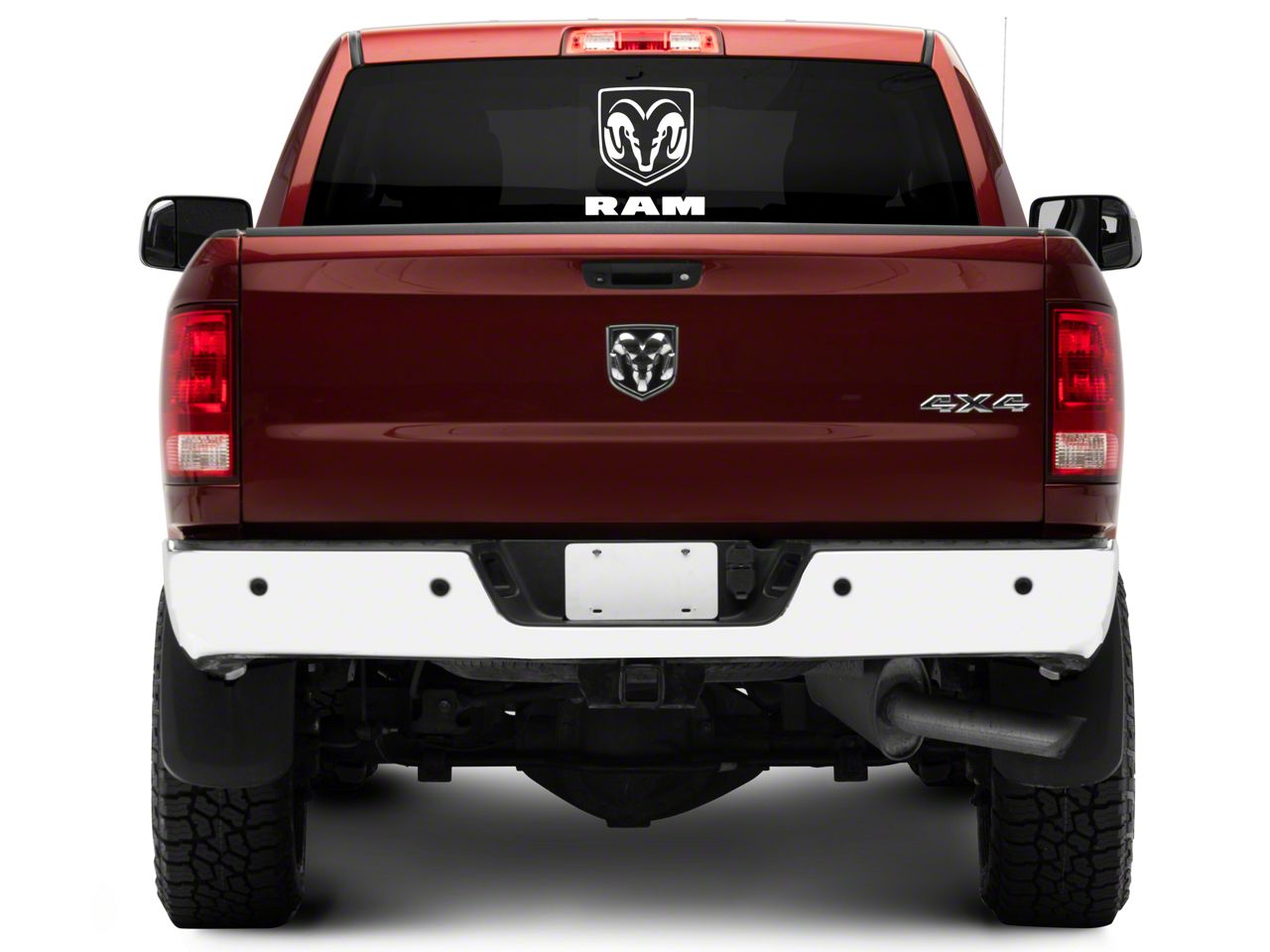 RAM Licensed by RedRock RAM 2500 Large RAM Head with Logo; White
