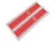 RAM Licensed by RedRock RAM Head Vertical Stripe; Red (03-18 RAM 2500)