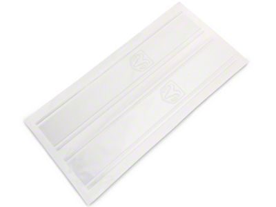 RAM Licensed by RedRock RAM Head Vertical Stripe; Silver (03-18 RAM 2500)