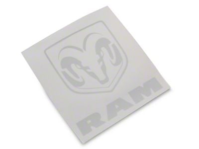 RAM Licensed by RedRock Large RAM Head with Logo; Frosted (03-18 RAM 3500)