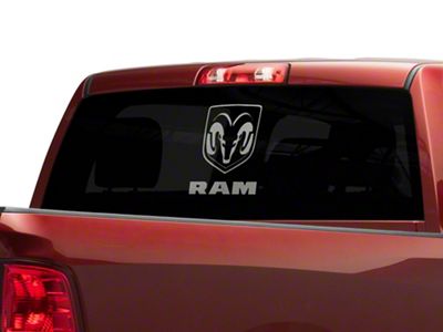 RAM Licensed by RedRock Large RAM Head with Logo; Frosted (03-18 RAM 3500)