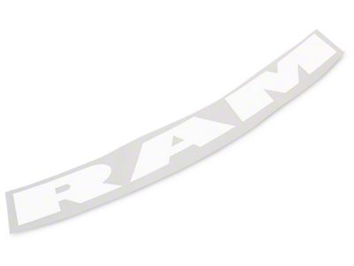 RAM Licensed by RedRock RAM Windshield Banner; White (03-18 RAM 3500)