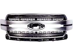 OLM Infinite Series Upper Replacement Grille with White DRL; Chrome (18-20 F-150, Excluding Raptor)