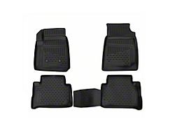 OMAC All Weather Molded 3D Front and Rear Floor Liners; Black (15-22 Colorado Crew Cab)