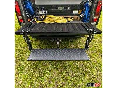 OMAC Ultimate Foldable Tailgate Step (Universal; Some Adaptation May Be Required)