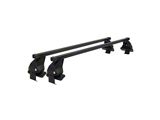 OMAC Omega Smooth Roof Rack Cross Bars; Black (19-25 RAM 1500)