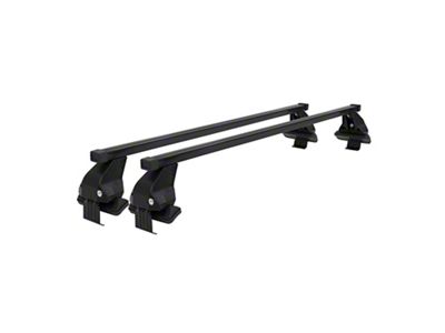 OMAC Omega Smooth Roof Rack Cross Bars; Black (19-24 RAM 1500)