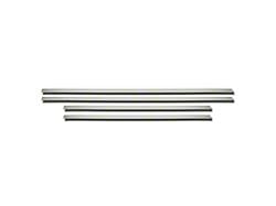 OMAC Side Door Streamer Trim Covers; Chrome (12-18 RAM 1500 Crew Cab)